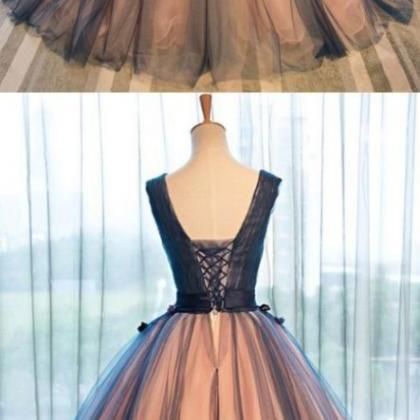 Gown Prom Dresses, Brown Ball Gown Evening..