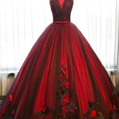 Red Prom Dresses,princess,quinceanera..
