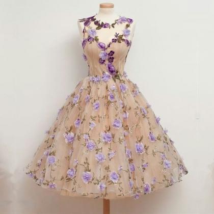 Party Dress,embroidery, Flower ,organza, Party..