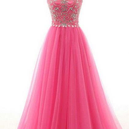 Prom Dress, Long Prom Dress, Prom Dress, Pink..