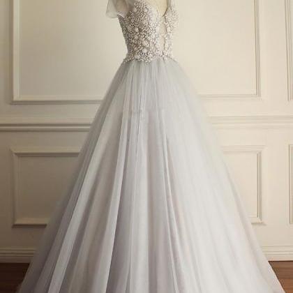 Vermilion Satin A Line V Neck Short Sleeves Floor Length Bridesmaid Dress With Ruffle