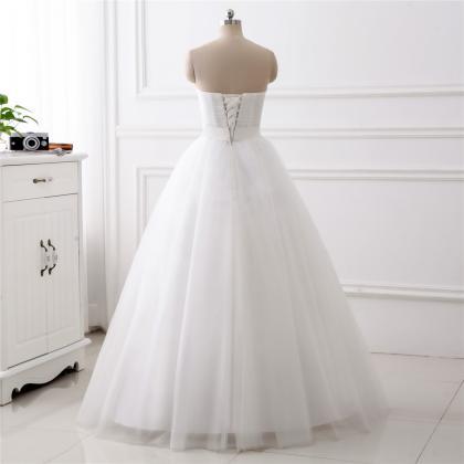 A-line Belt Applique Wedding Dress ,sexy..