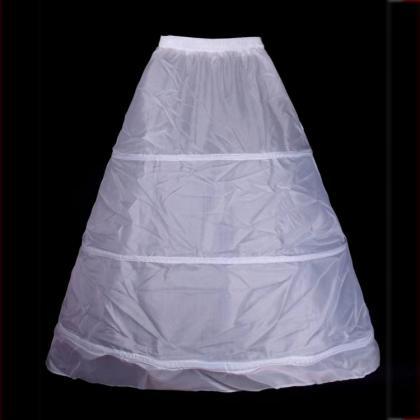 Bridal Wedding Dress Inside Skirt, Three Circle..