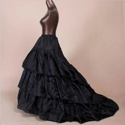 Black Cloth Tuo Tail Big Peng Skirt Support..