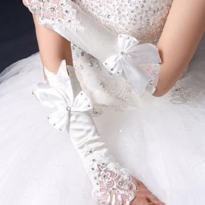 Wedding Dress Gloves Supply, Bride Wedding Long..