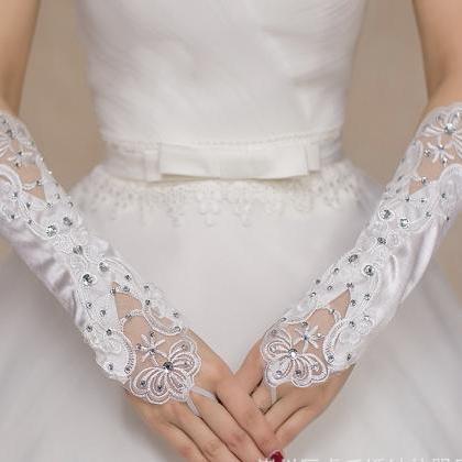Lace Cutout Wedding Dress Gloves, Ceremonial,..