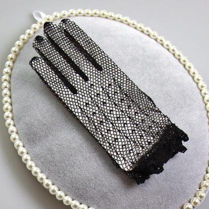 Bridal Gloves, Hand-crocheted Gloves
