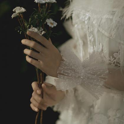 Bridal Dress Gloves, Long Studio Photo Sleeve,..