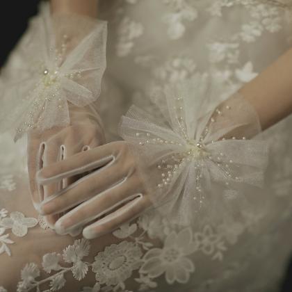 Wedding Gloves Wholesale, Bridal Dress Short..