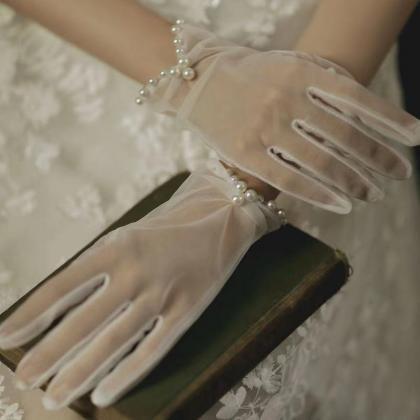 Wedding Gloves, Short Gloves For Wedding Dresses,..