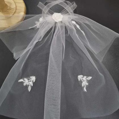 Handmade Lace Flowers, Bridal Veil, Wedding Dress..