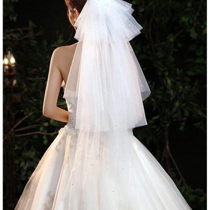 Bridal Veil, Pearl And Diamond, Multi-layer,..