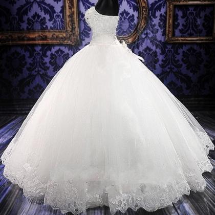 Simple, Floor Length, Strapless Wedding Dress,..