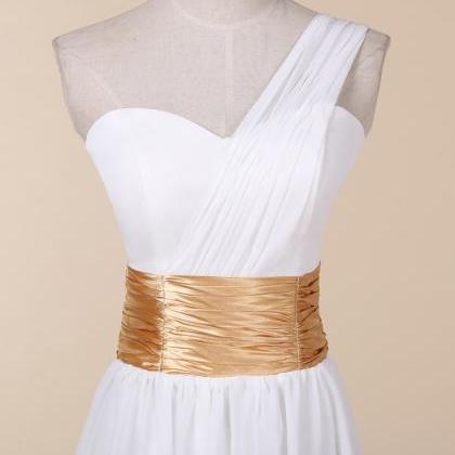 Bridesmaid Dresses, One-shoulder Chiffon Dresses,..