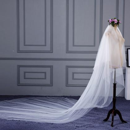 Bridal Veil, Princess, Extra Long Wedding Veil..