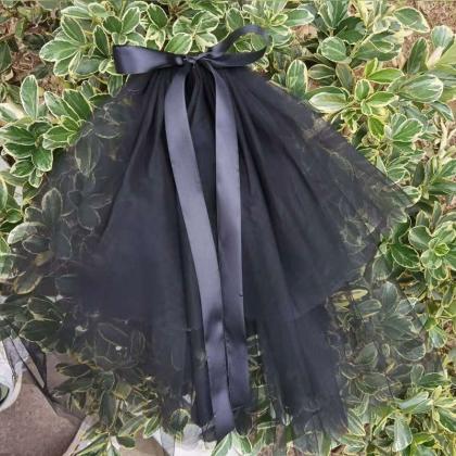 Vintage Gothic style, black bowknot..