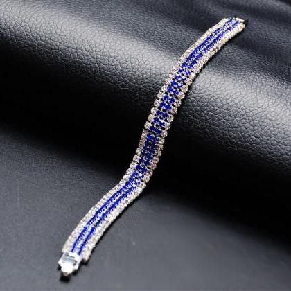 Exquisite Luxury, Roman Crystal Bracelet, Golden..