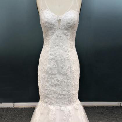 Mermaid Bridal Dress, White Wedding Dress,sexy..