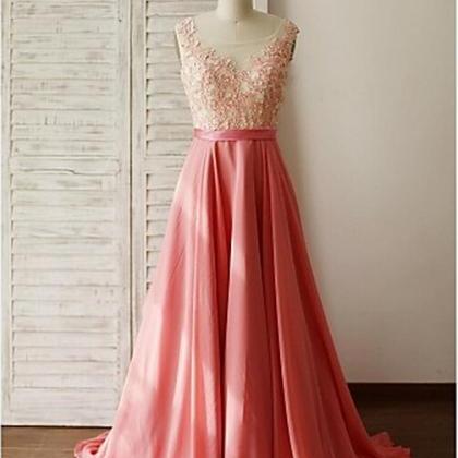 Candy Pink Prom Dress,sleeveless Bridesmaids..