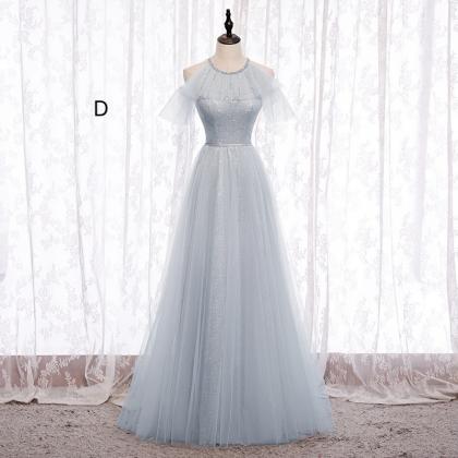 Unique,fairy,sliver Gray Bridesmaids Dress,light..