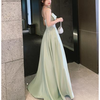Green Prom Dress,sexy Bridesmaid Dress,custom Made