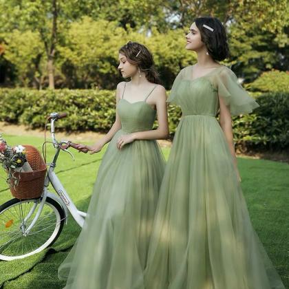 Romantic Bridesmaid Dresses,green Prom Dress,fairy..