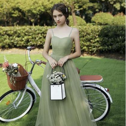 Romantic Bridesmaid Dresses,green Prom Dress,fairy..