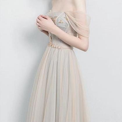 Charming Bridesmaid Dress,off Shoulder Prom..