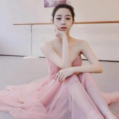 Elegant, Pink Socialite Dress, Strapless..