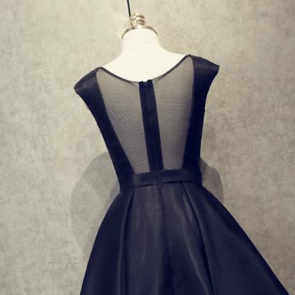 Sleeveless Evening Dress,black Party Dress,sexy..