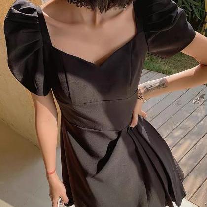 Black Dress , Light Luxury High-end Evening Dress..