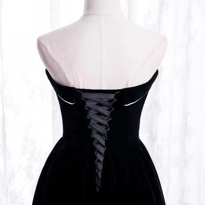 Black Evening Dress, Strapless Homecoming..