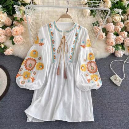 Bohemian, Vintage, Ethnic Style, Heavy Embroidery,..