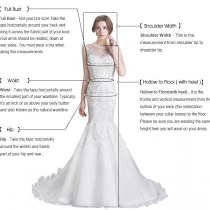 White Tulle And Satin Bridal Dress, V Neck Long..
