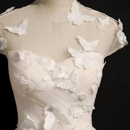 White Butterfly Dress, Fairy Fantasy Little..