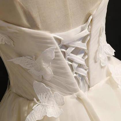 White Butterfly Dress, Fairy Fantasy Little..