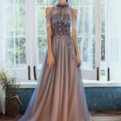 Strapless Evening Dress, Elegant Texture Prom..