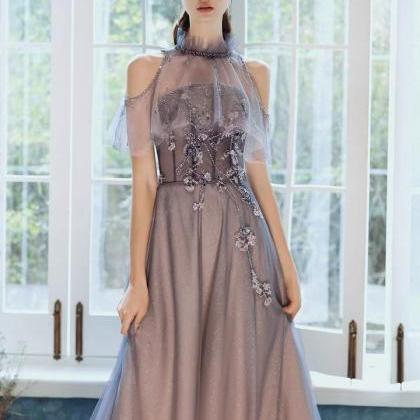 Strapless Evening Dress, Elegant Texture Prom..