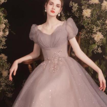 Puffle-sleeve Evening Dress, Fairy Student Dress,..
