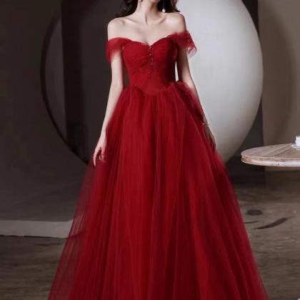 Red Prom Dress, Princess Party Dress, Charming..