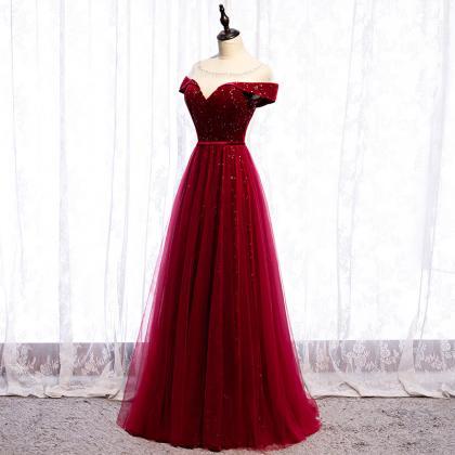 Red Prom Dress, Elegant Formal Dress,custom Made