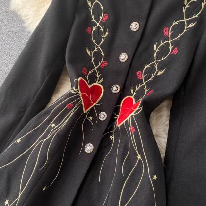 High Quality, Socialite, Vintage, Embroidered..
