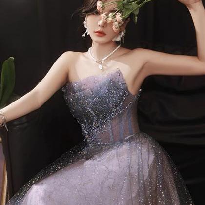 Strapless Prom Dress, Luxury Party Dress,..