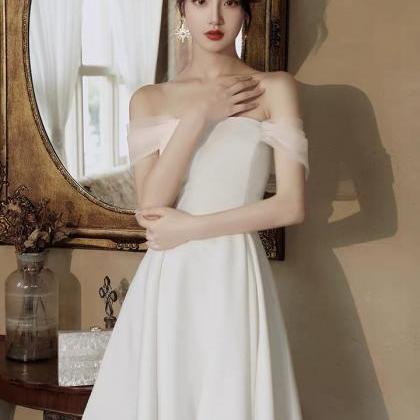White Dress, Short Socialite Dress,..