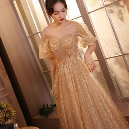 Gold Birthday Dress, Dream Fairy Princess Dress,..