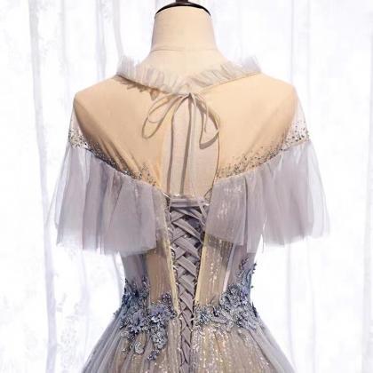 Fairy, Temperament, High-neckparty Dress, Elegant..