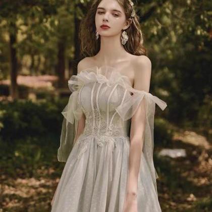 , Wedding Bridesmaid Dress, Off Shoulder Fairy..