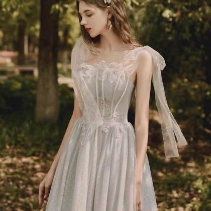 , Wedding Bridesmaid Dress, Off Shoulder Fairy..