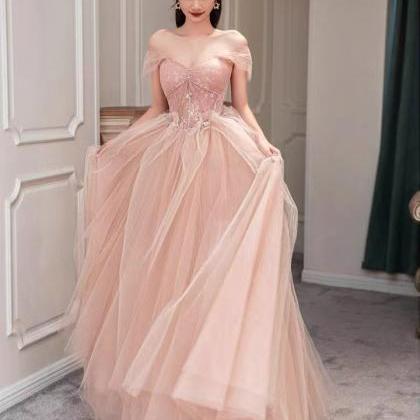 Strapless Dress, High Pink Wedding Dress, Fairy..