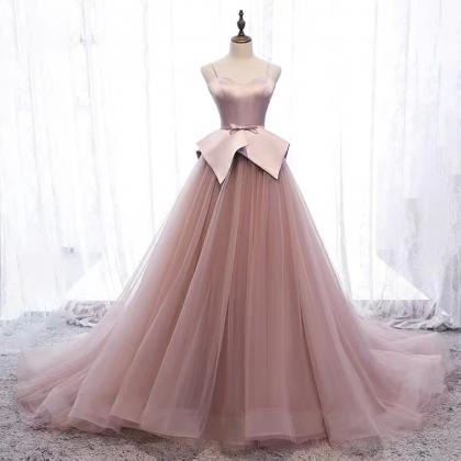 Pink Evening Dress, High Quality Socialite..